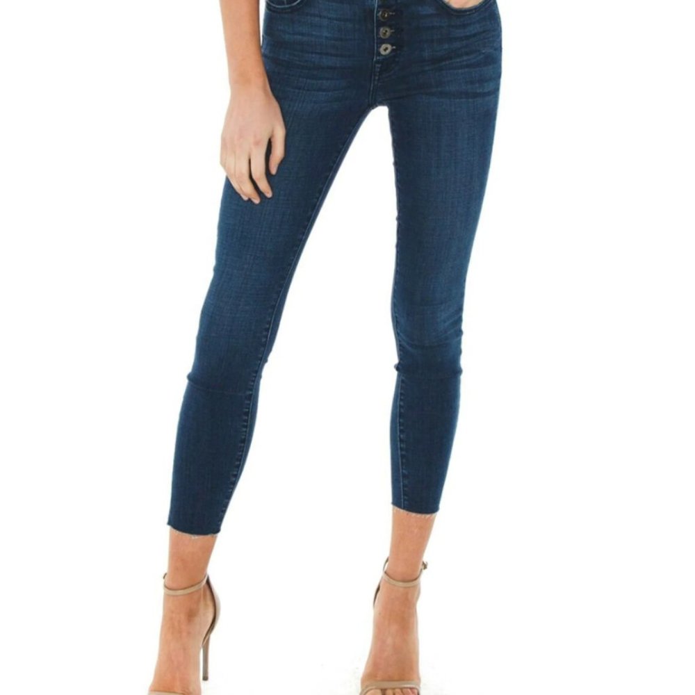 PISTOLA Aline Exposed Button High Rise - Picture 3 of 5